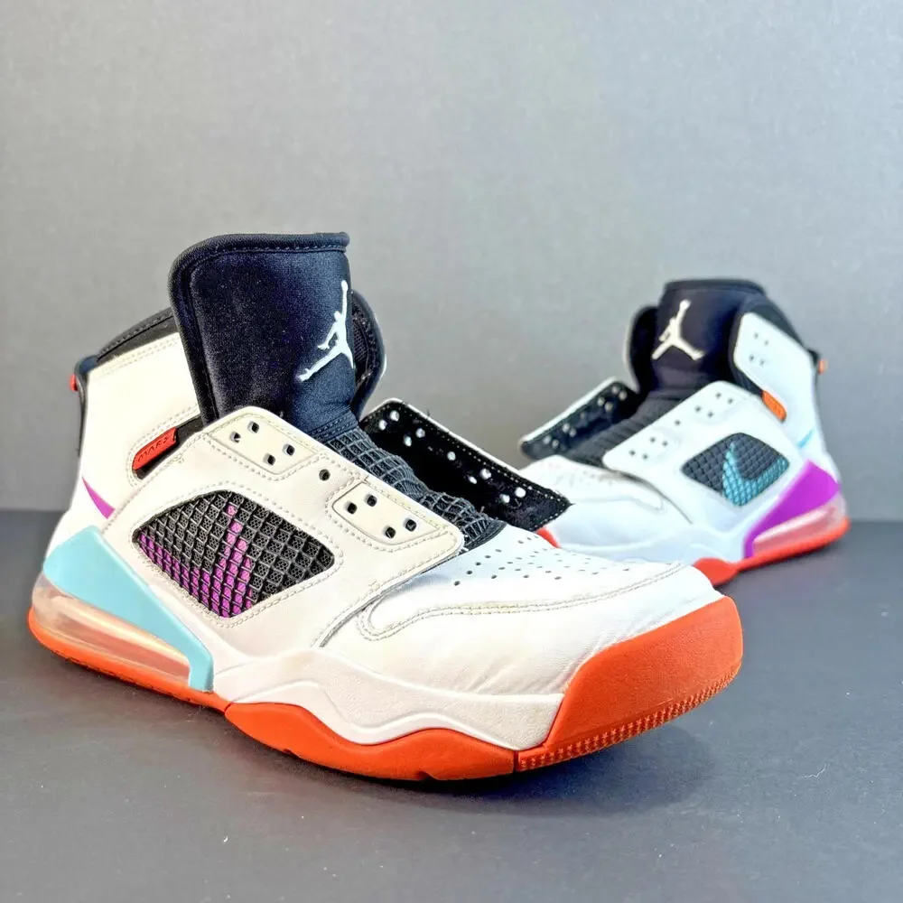 Nike Jordan Mars 270 Mid White Hyper Violet Size 7Y Retro School Streetwear